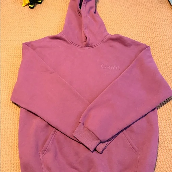 Comfrt minimalist Hoodie & Sweatpants Set - berry - Picture 2 of 3
